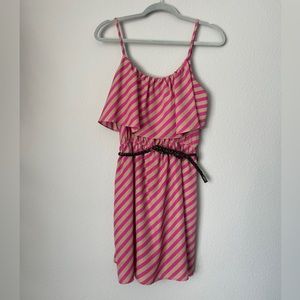 Striped dress- great for summer happy hour!